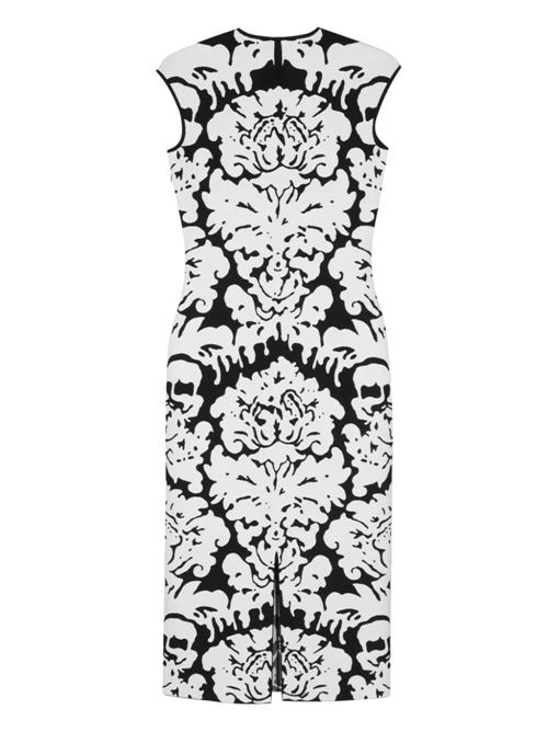 Damask midi dress for women ALEXANDER MCQUEEN | 791084Q1A9U1104